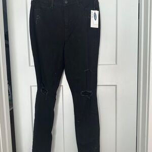 OLD NAVY Black Super Skinny Rockstar Jeans-Size 6